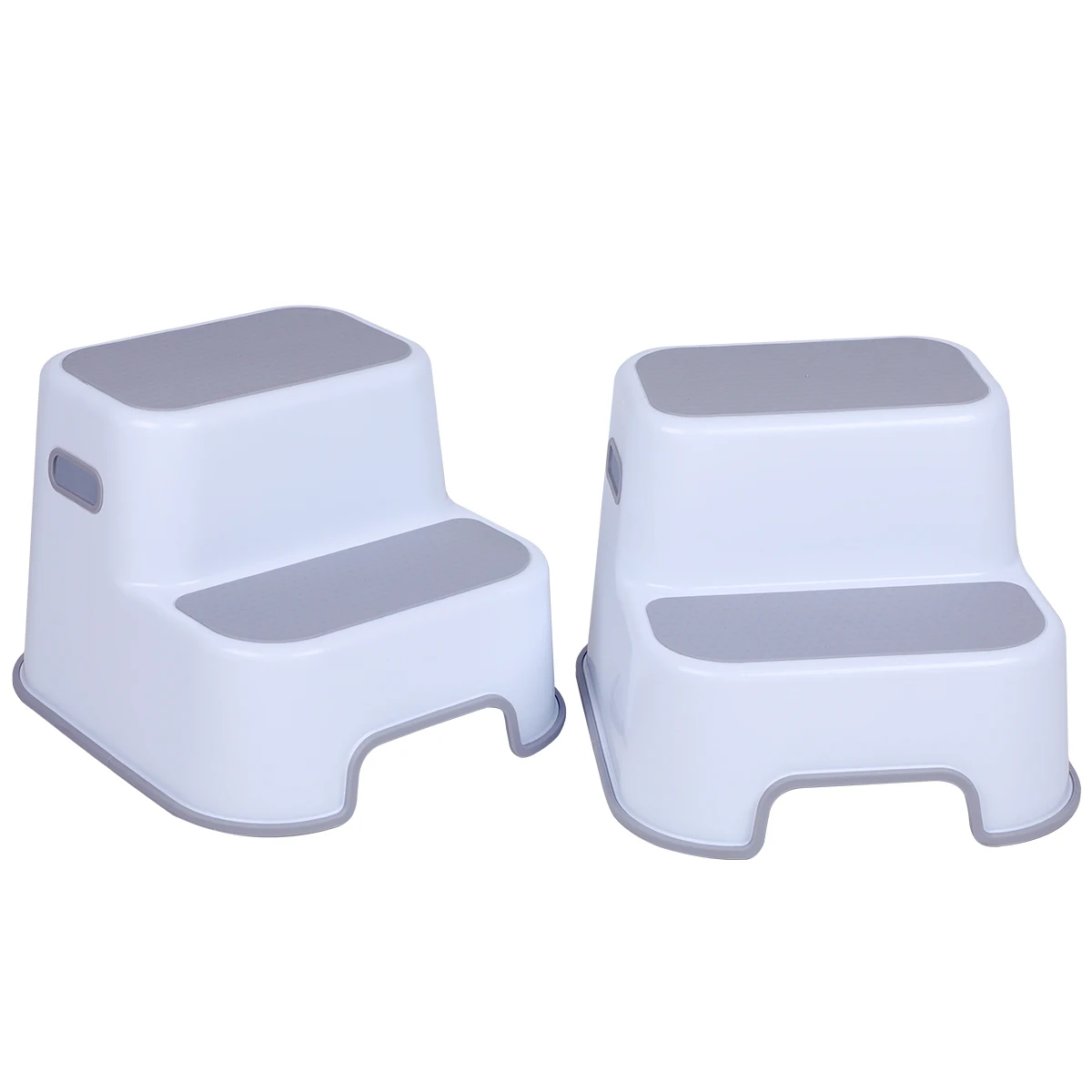 Non-slip design plastic Two step stool for toddlers dual height step stool baby kids toilet stool