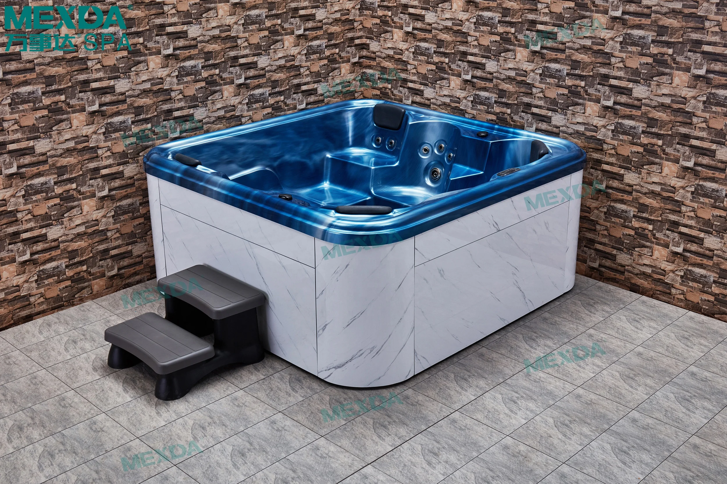 MEXDA 6 Person Outdoor Spa whirlpool Hydro Massage Hot Tub WS-092D