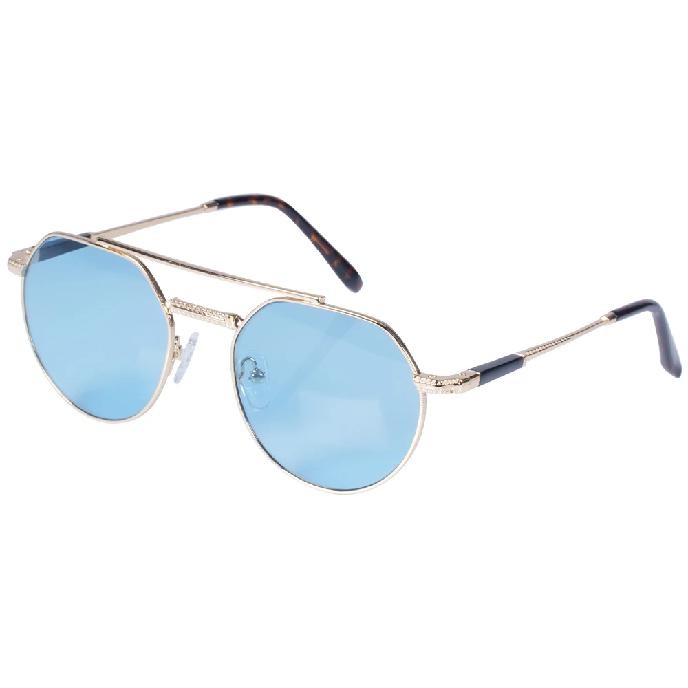 2023 New Vintage Metal Trendy Sunglasses Men  Women Optical Ins Street Photography  Personality Thin Rimmed Sunglasses