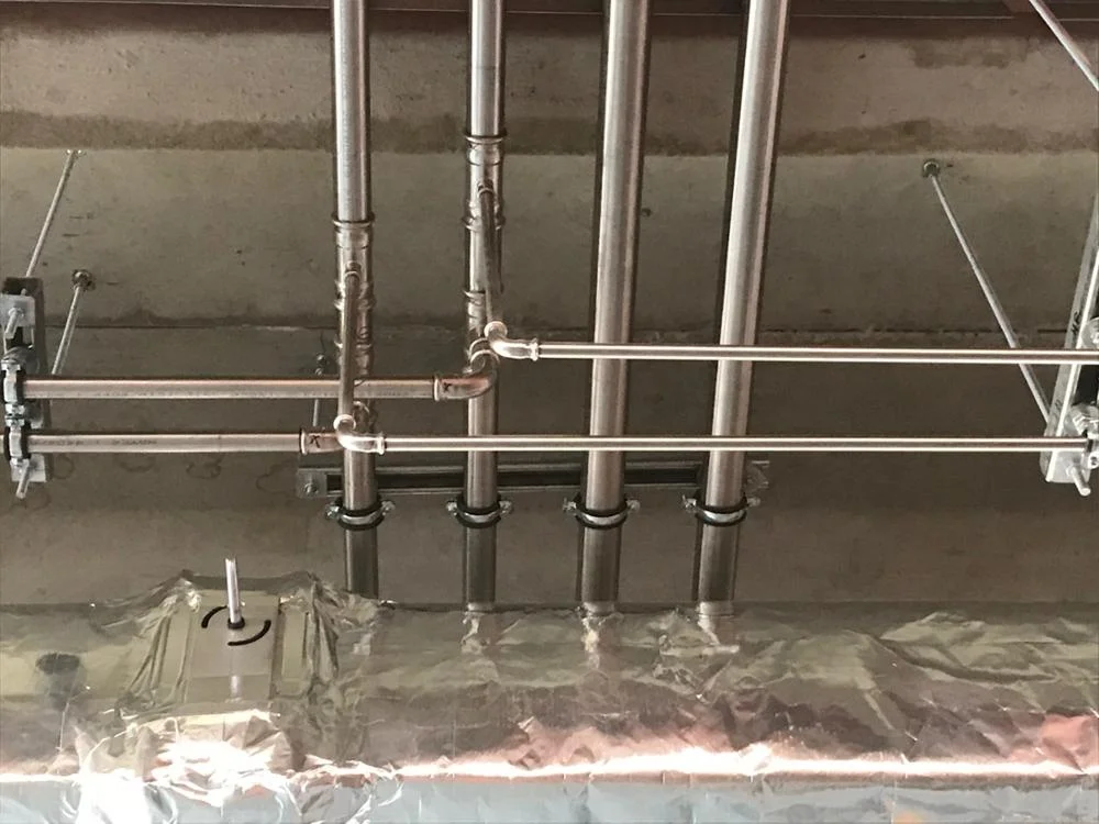 90 degree tube bending with plain end stainless steel crimp fittings