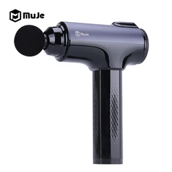 Manufacturer massage gun 6 Heads Digital massage gun Mini Handheld Electric Body deep Massager Sports Drill fascia gun
