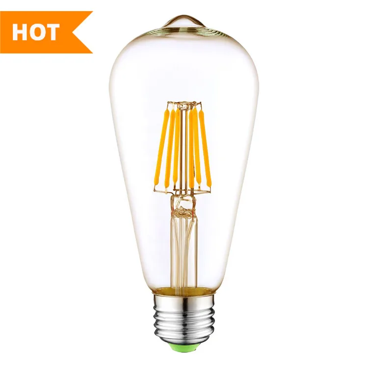 
Tuya Smart Wifi Edison Light Bulb Works with Alexa Google Home ST64 Vintage Dimmable Led Bulb AC100~240V E27 Filament Bulb 