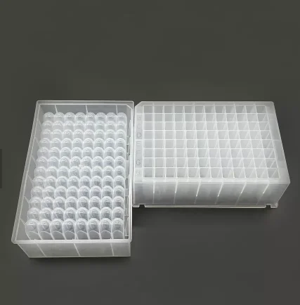 Factory Wholesale lab High Quality Circle/square  transparent 96 48 Pcr Deep Well Plate With U Bottom