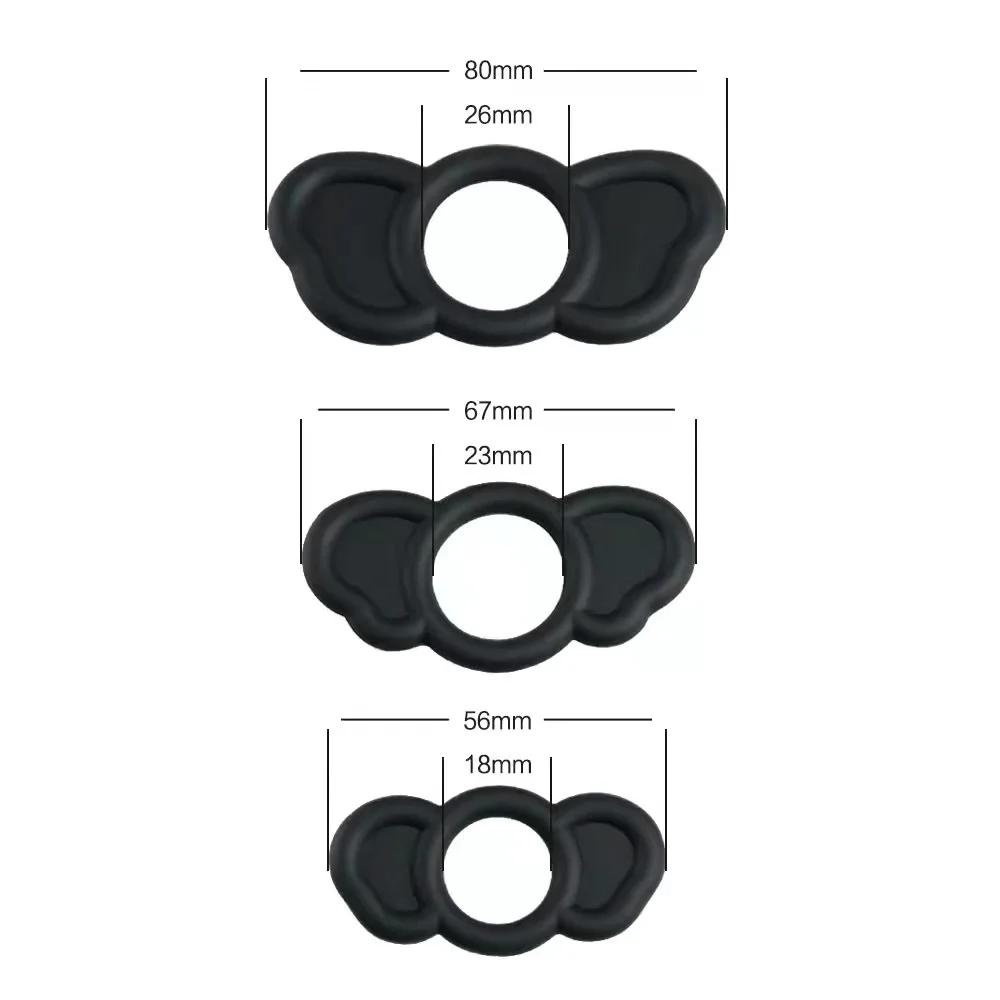 3 pcs Adult Elephant cock Rings Silicone Penis Rings for  Men  Delay  Rings  Sex Toys For Male