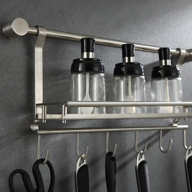 High quality towel rack kitchen accessories steel wall ss with factory price
