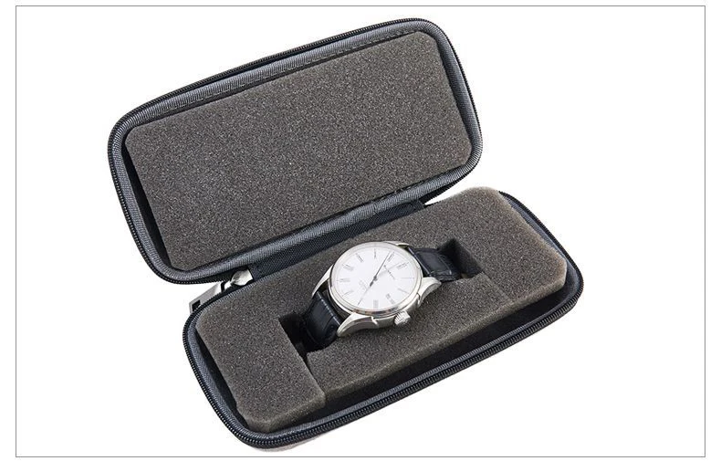 Wholesale Portable Watch Storage Box Single Anti Pressure Gray Watch Protection Box