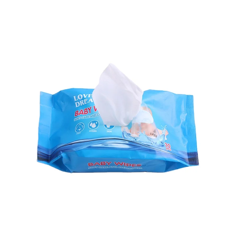 Custom soft nonwoven pampering sensitive bamboo baby water wipes