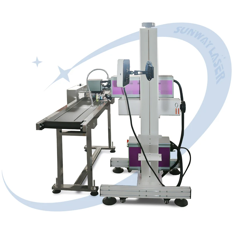 Laser Engraving Machine Uv Flying Laser Marking Machine for Date Qr Code Bar Code Fast Engraving