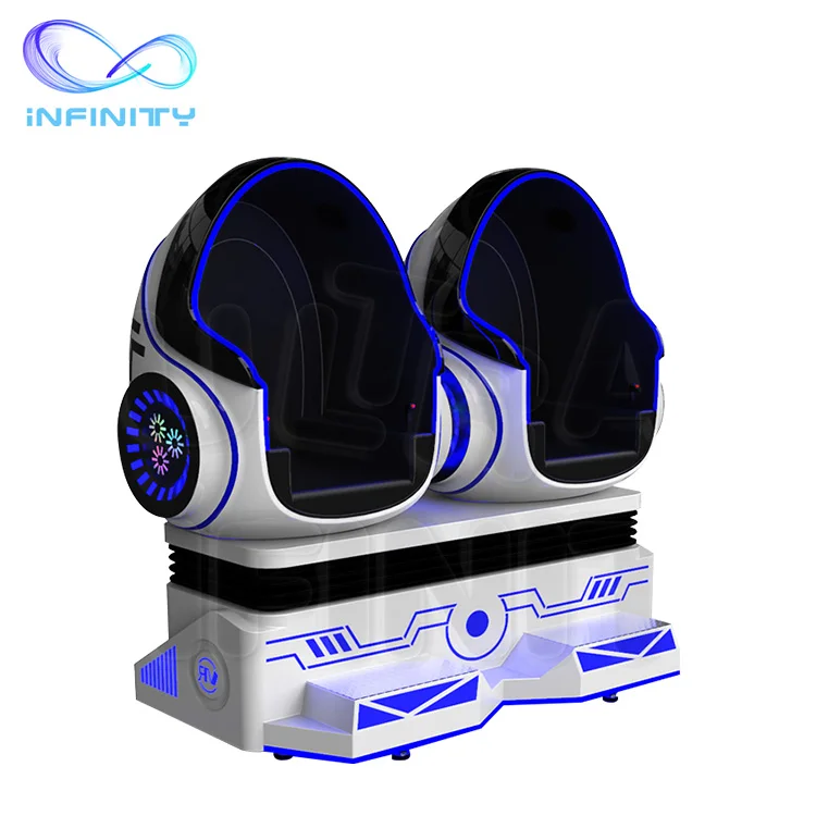 Vr Egg Chair Double Seats Cinema 9D Vr Game Simulator Virtual Reality Machines Egg Indoor Playground Amusement Equipment
