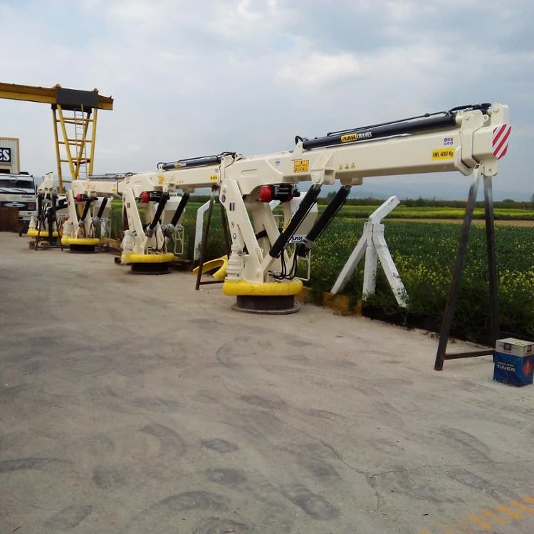 High Quality Mobile Crane Knuckle Boom Hydraulic Deck Marine Ship Cranes with High Load Moment New Condition Hot Sale in Turkey