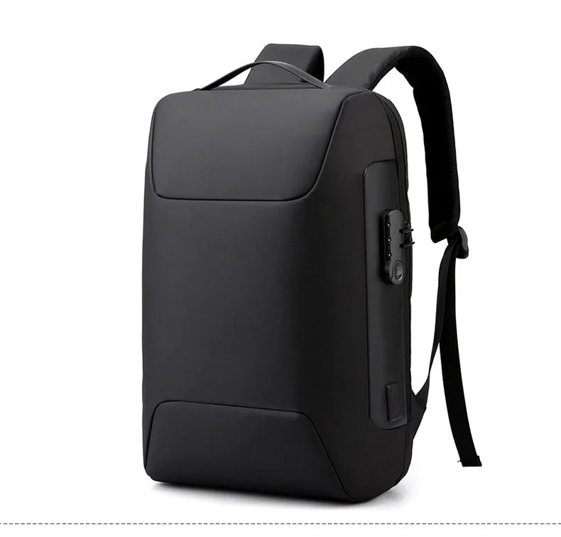 Wholesale Splash-proof fabric anti theft  Office men business computer backpack 15.6 inch laptop bag backpack with usb