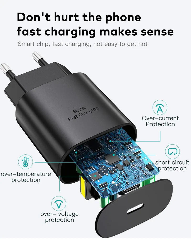 Easy To Carry Pd 25W Wall Charger For Samsung Original Pd Wall Charger Compatible With Pps