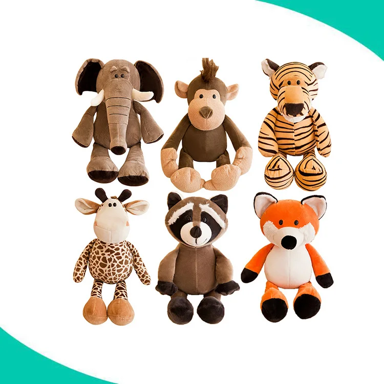 
Wholesale Baby Jungle Animals Plush Few Kinds Of Stuffed Animal Toys Soft Doll Baby Toys Gift 