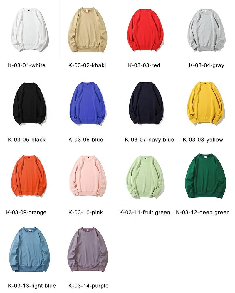 Custom Logo crewneck sweatshirts pullover long sleeve sublimation hoodies