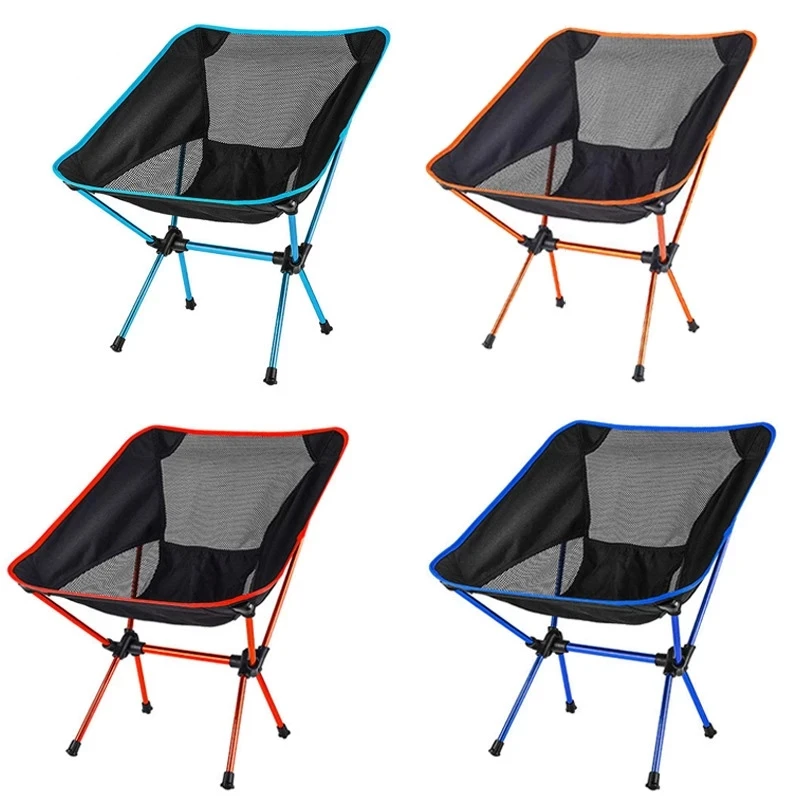 Outdoor Portable Foldable Lightweight 7075 Aluminium Frame Moon Camping Chair