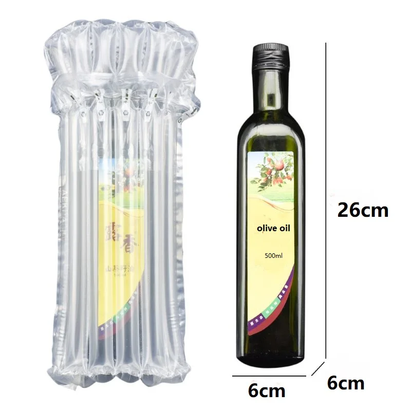 Olive Oil Buffer Bolsas de Aire Life Hack Bottle Protector Air Column Bag Packaging Air Bag Packing Material