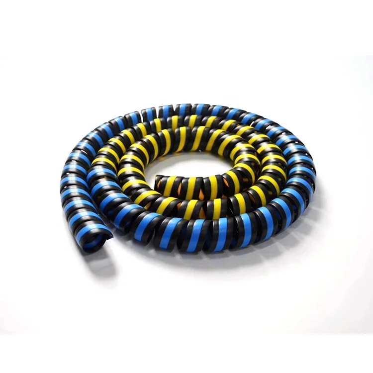 Factory Supply Black Spiral Hose Guard for PE PP High Pressure Rubber Hose Protective Assembly Protector with Cutting Service