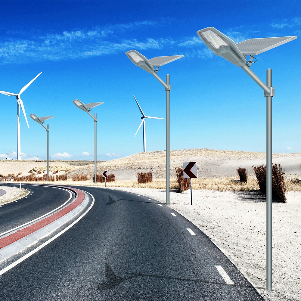 Manufacturer Direct Selling 100w 200w 300w 400w Outdoor Waterproof Ip67 Split Type Solar Led Street Light