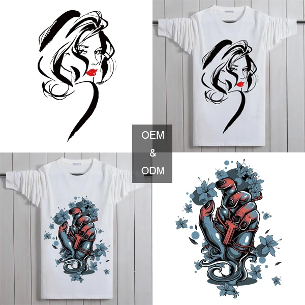 2021 High Quality 60% Cotton 40% Polyester White Printing T-shirts Custom T-Shirt