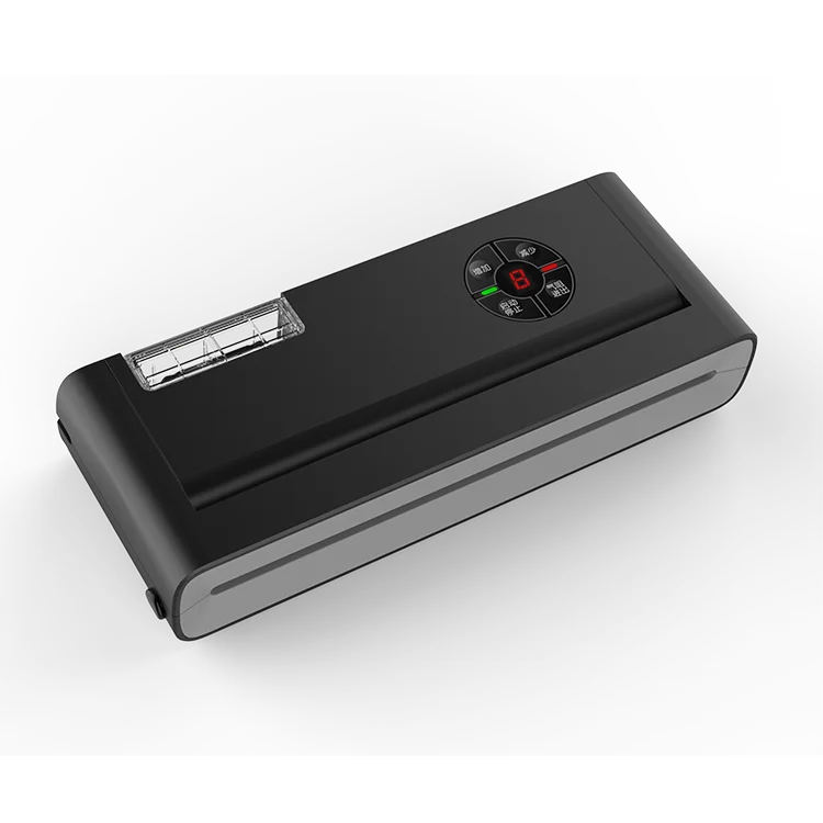  OEM Household Multi-Functional Black Vacuum Sealer Food With Retractable Power Cord vacuum sealer machine