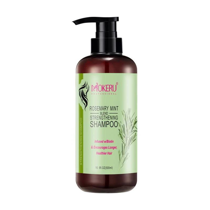 Mokeru 500ML Hair Care rosemary Plant Rosemary Shampoo Repair Dull Hair smooth Shampoo Nourishing Shampoo