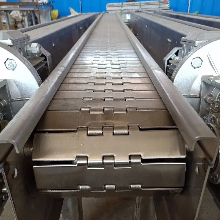 plate chain conveyor for bottles plastic slat chain conveyors