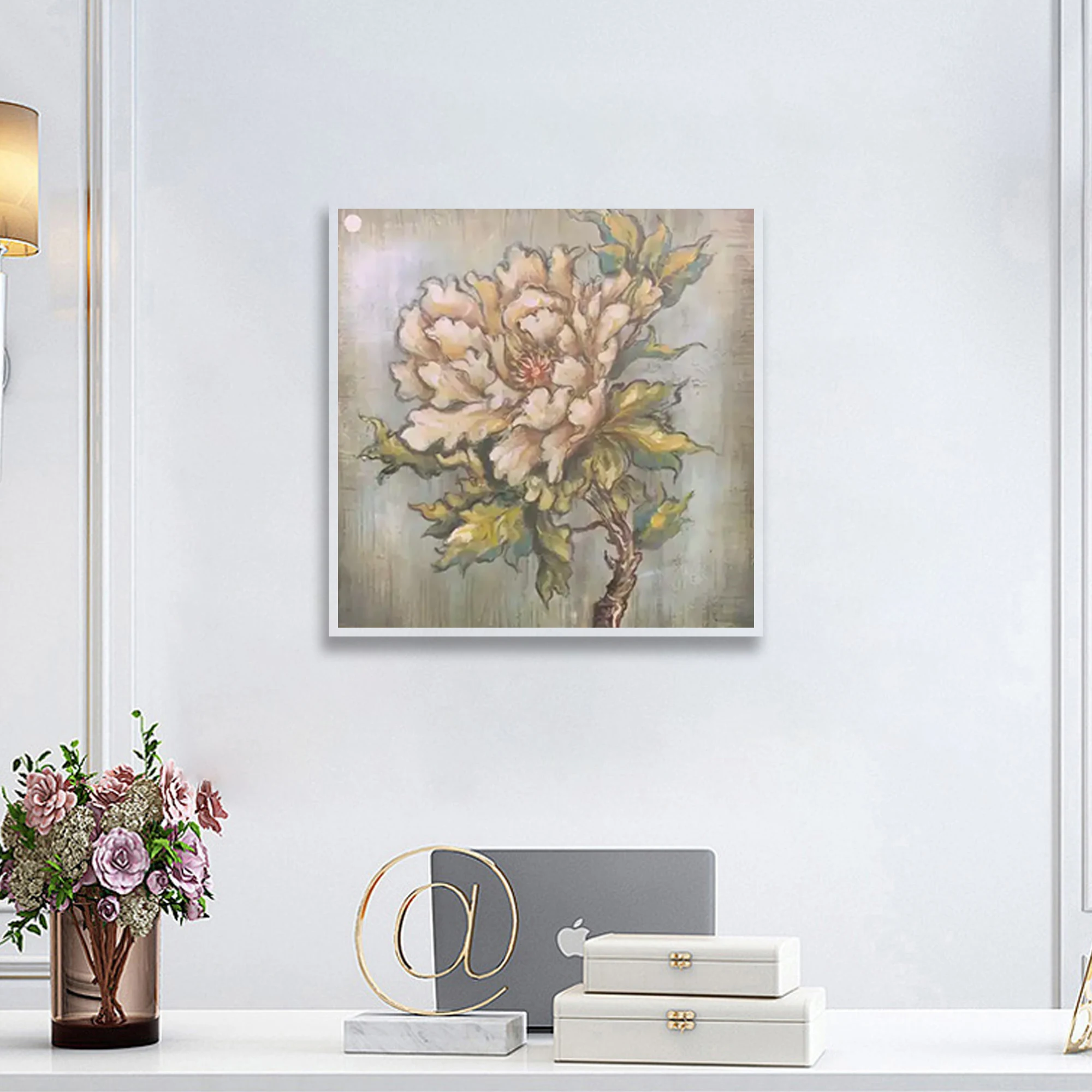 Home Decor Large Rose Hand Painted Oil Paintings Canvas Wall Art Work Abstract Paintings With Flowers