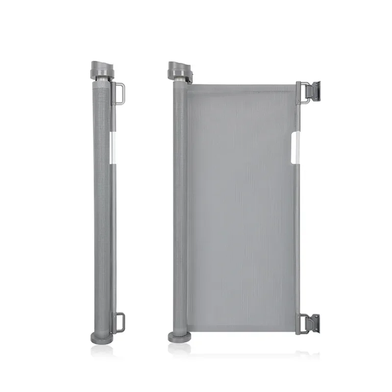 Wholesale Retractable Outdoor No Threshold Pets Child Baby Safety Gate For Door Stairs Doorways