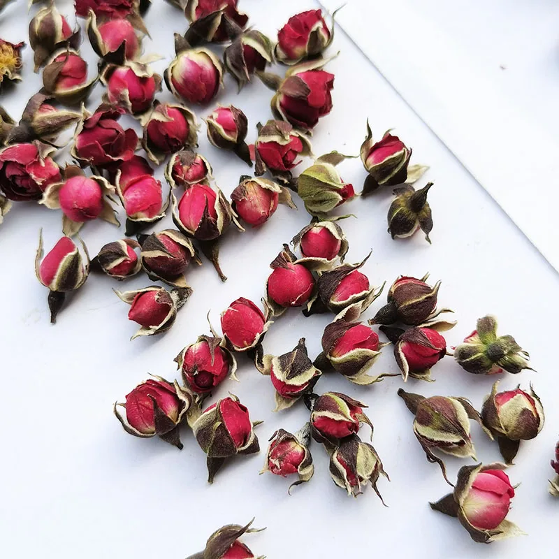 4015 Wholesale Natural Dried Damask Pink Rose Buds Tea Edible Dry Rosa Damascenarose Flower