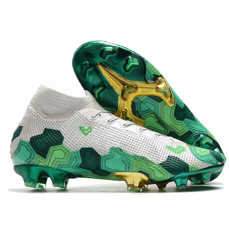 High Ankle Soccer Shoes Most Popular Design Training Football Quality Turf Cleats Low MOQ OEM