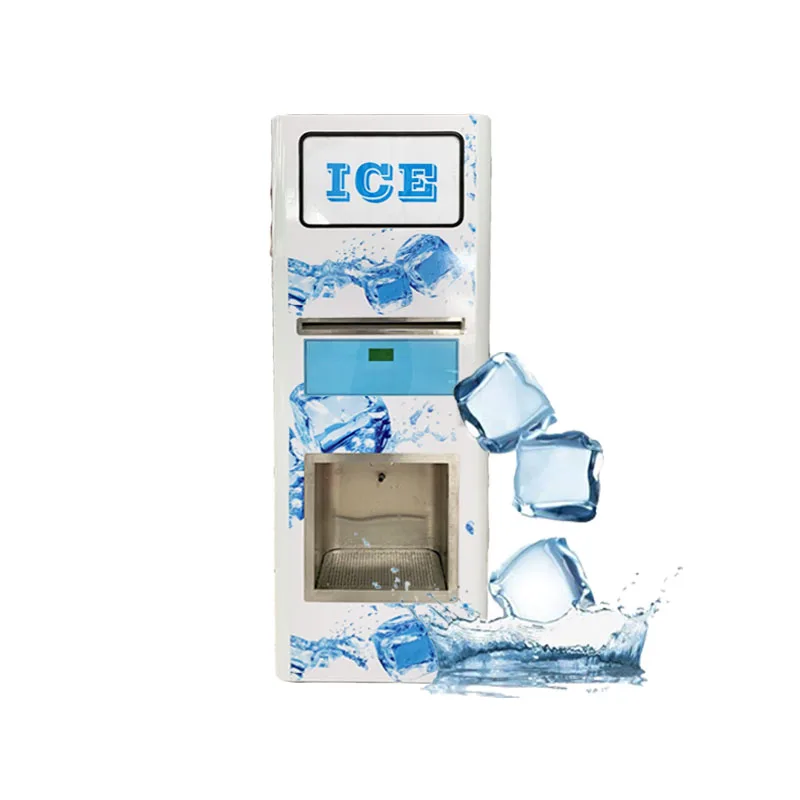 Customized Coin Banknote Operated 140-450Kg Per Day Ice Cube Making And Vending Machine
