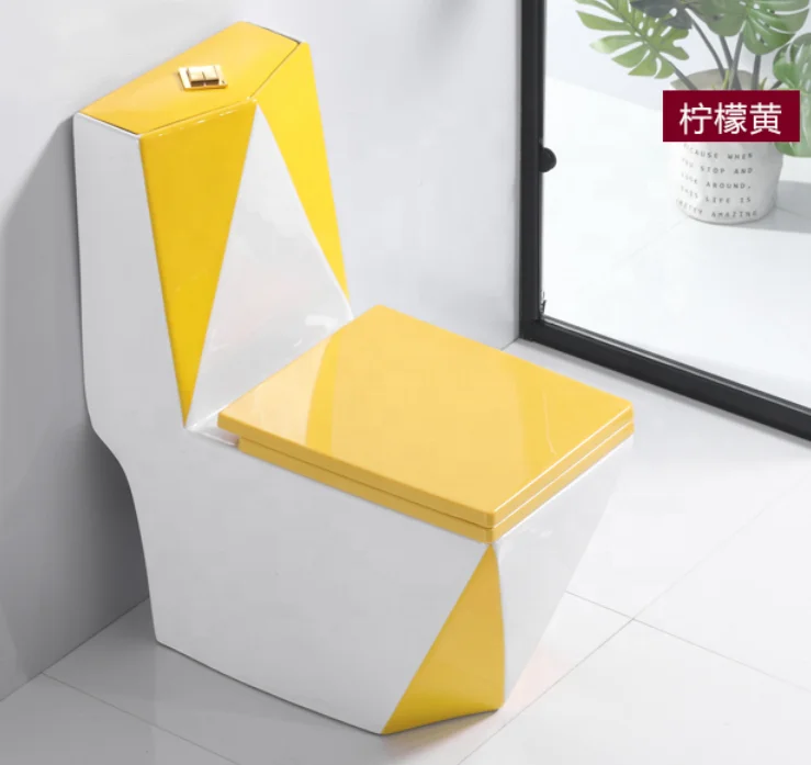 
Square Diamonds New Design Hot Selling Siphonic One Piece ceramic wc Toilet 