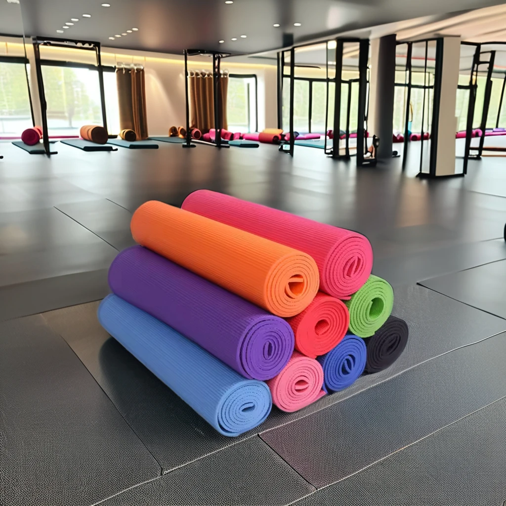 OEM Wholesale PVC Gymnastic Sport Yoga Mat for Women Custom Logo Printed Exercise Pad for Health Weight Loss Fitness Fitness Use