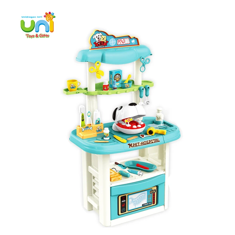 Plastic Toys Thirteenth Set Kit Suitcase De Kids Care Children Educational Pet Doctor Toy