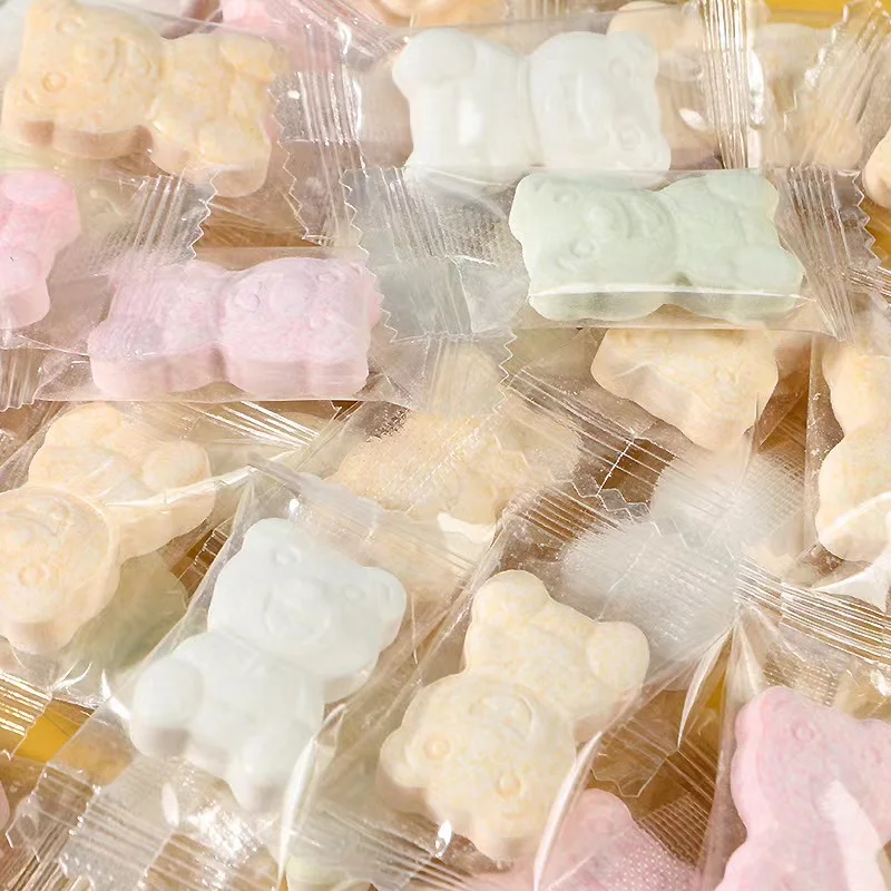 Children Cute Cartoon Pattern Sweet Tablet Bears Candy Milk Tablet Candy Bear Hard Candy