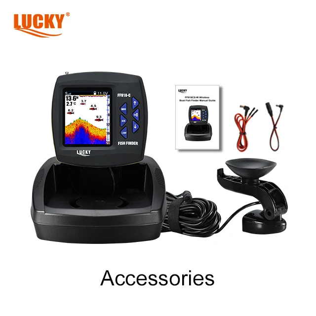 LUCKY FF918C-T Boat Fish Finder 180 Meters Depth Range