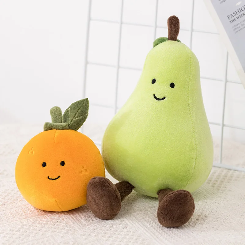 Kawaii fruit peach  banana cushion sofa pillow vegetable plush toys  soft plush toys