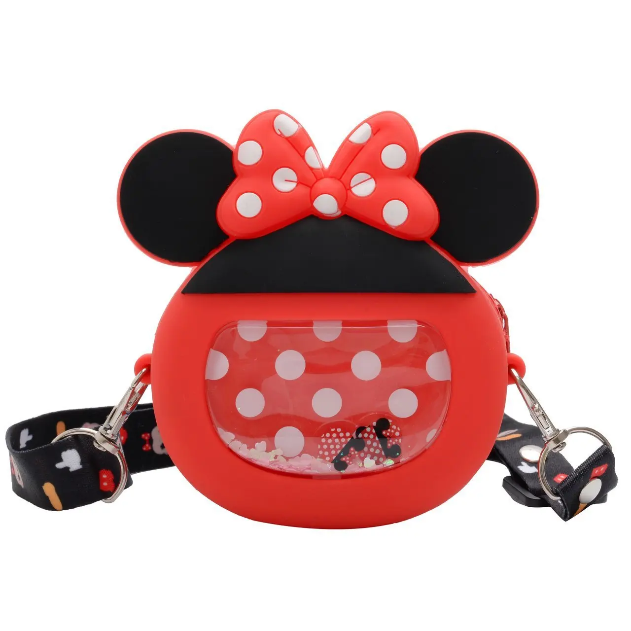 Fashion mini cartoon character Minnie handbag for kids girl cute square luxury crossbody shoulder coin purse bag party gift