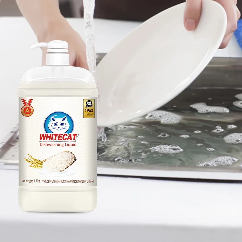 WHITECAT Good Quality 500ml Dish Washing Liquid China Market Best selling Detergent for Kitchen