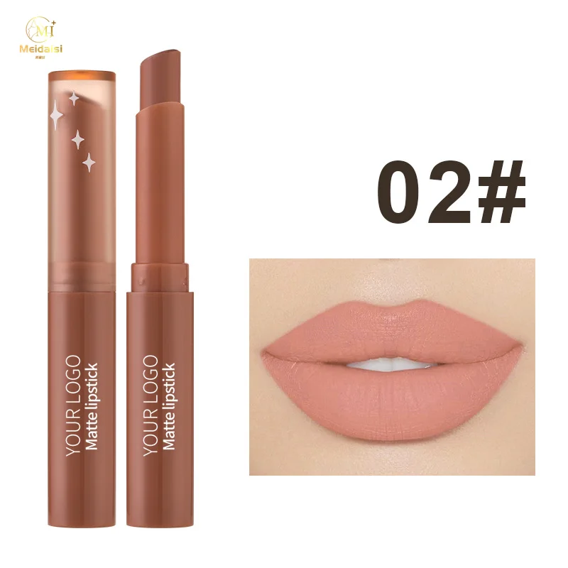 Private Label Lip Stick OEM новый цвет круглый контейнер телесный матовый губной помады водонепроницаемый