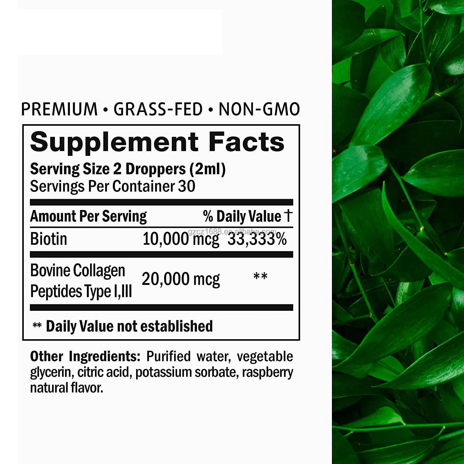 OEM Natural Hair Growth DHT blocker Anti Hair Loss Treatment biotin serum for hair root deep nourishing