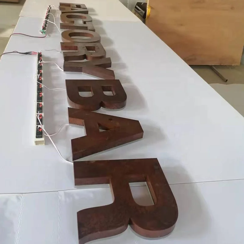 8 feet in height reverse lit channel letters Custom Wall Led Light 3d Backlit Logo Sign Exterior Led Backlit Acrylic Signs