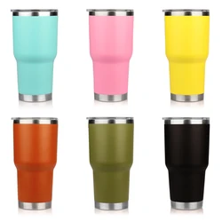 Custom Coffee Double Walled Vacuum Insulated Stainless Steel Tumbler Cups In Bulk 20oz Sublimation Yeticool Tumblers