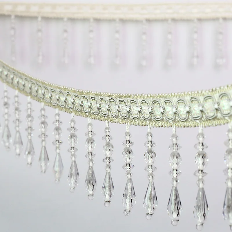Занавески с кристаллами и бусинами, занавески с бахромой, хрустальные занавески с бахромой из бусин для абажура