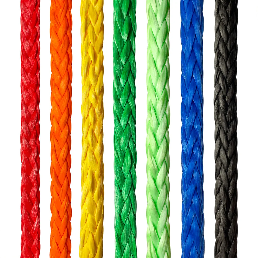 high quality 12 Strand Uhmwpe Synthetic Rope Braided Uhmwpe Rope For Towing And Slings Marine