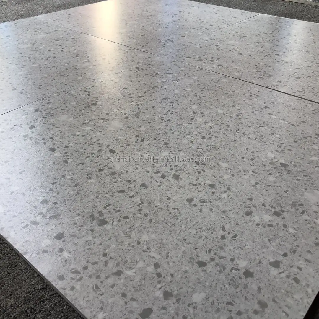 Terrazzo decor tile 600x600 Terrazzo floor tiles 24`x24`Showroom Terrazzo porcelain tile for economic use