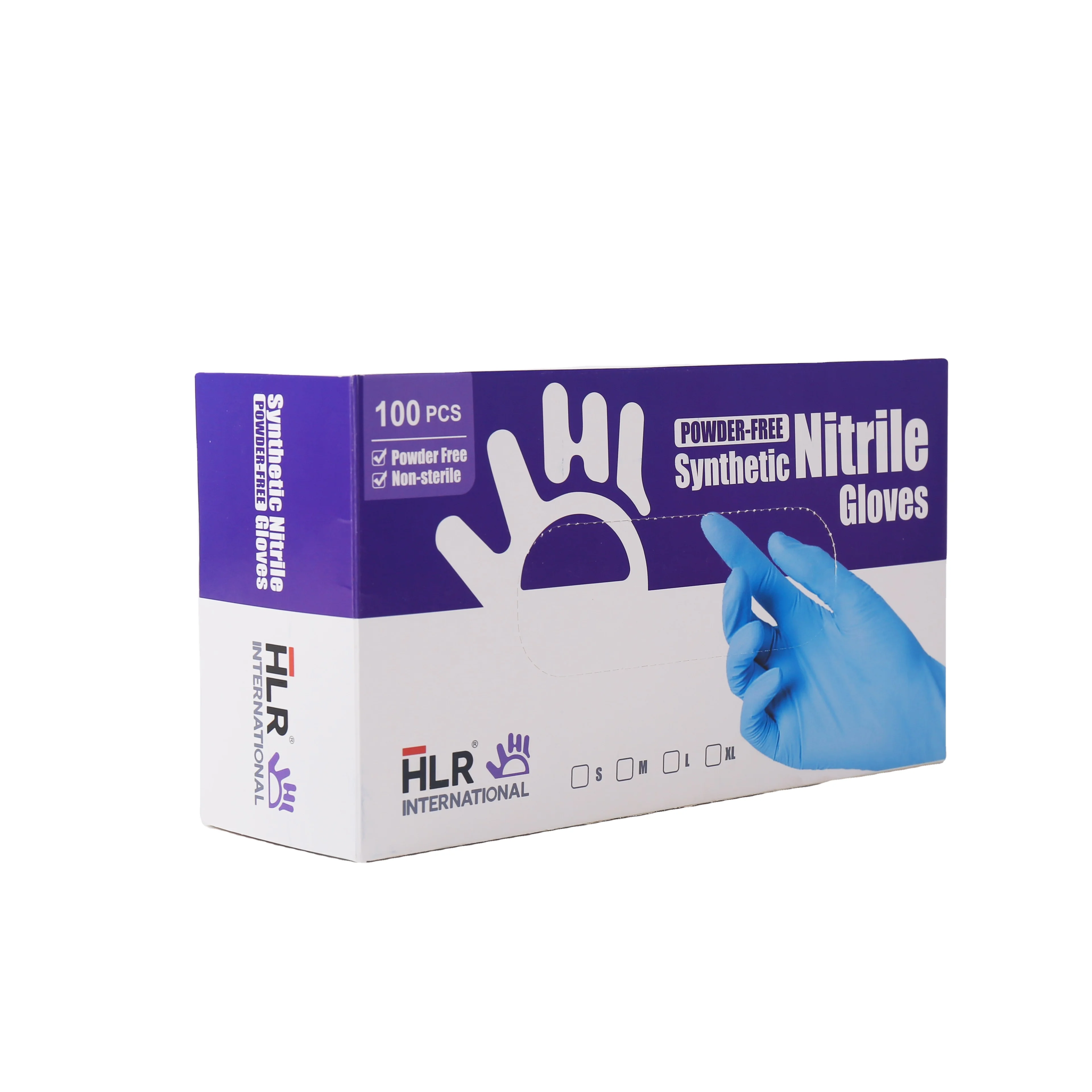 
HLR Synthetic Nitrile Glove Powder Free High Quality Food grade Disposable Nitrile Gloves 