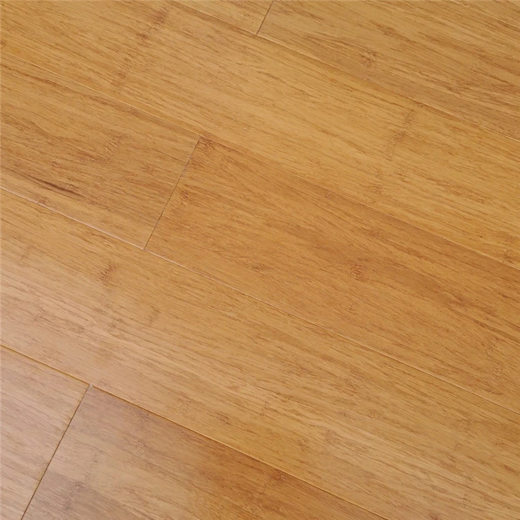 Moisture Proof Champagne Caramel Strand woven Bamboo Flooring Uni click Easy Installation Bambu Parquet