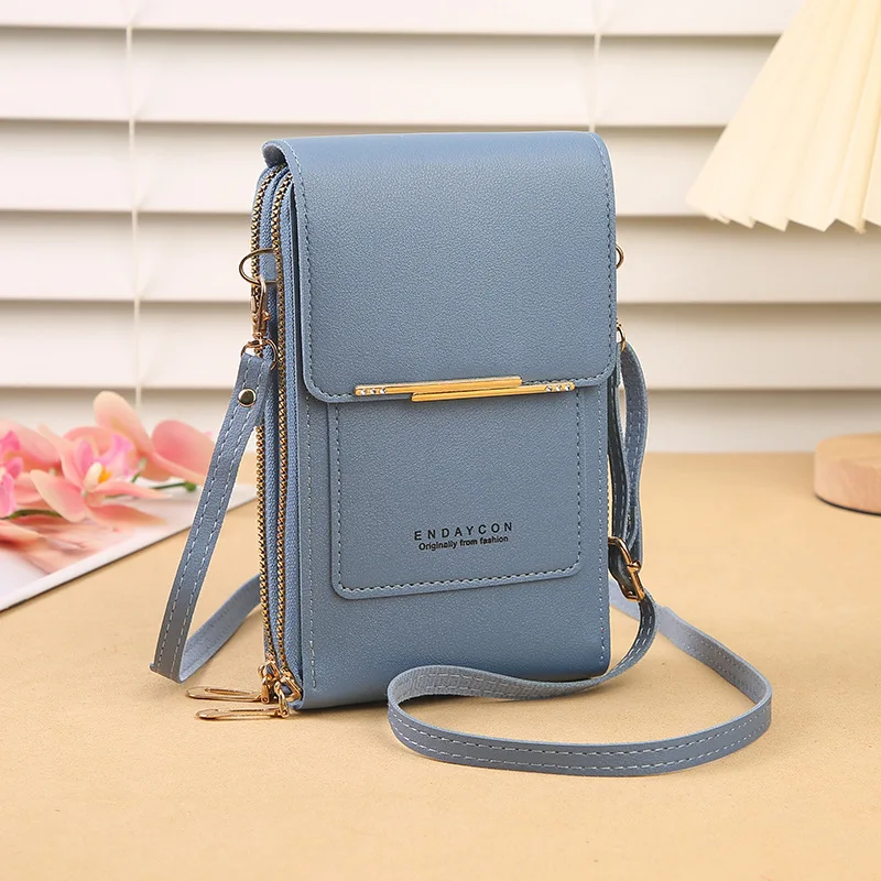 New Arrival Touch Screen Cell Phone Case Purse Small Crossbody Lady Handbags PU Leather Women Shoulder Purse Wallet For Phones