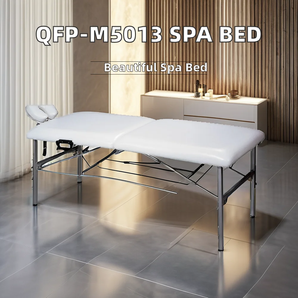 QFP-M5013 Portable Spa Massage Bed Modern Design Electric Facial Bed Metal Construction for Spa Cupping Treatment
